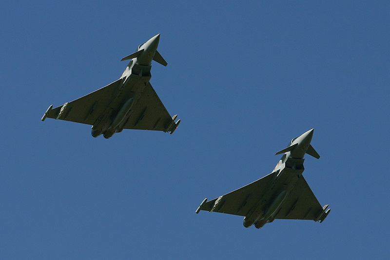 Typhoon F2s, XI(F) Sqn, RAF