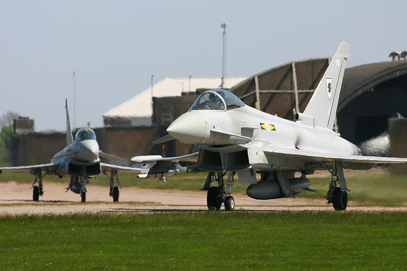 Typhoon F.2s, XI(F) Sqn, RAF