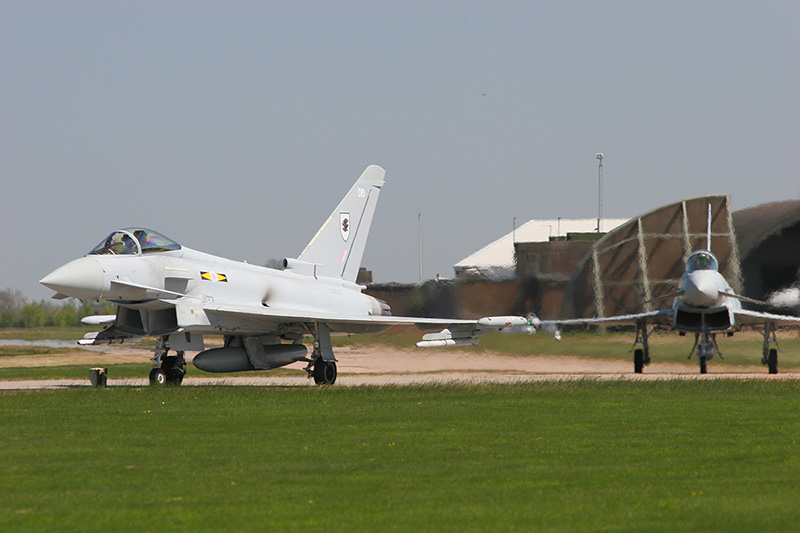 Typhoon F.2s, XI(F) Sqn, RAF