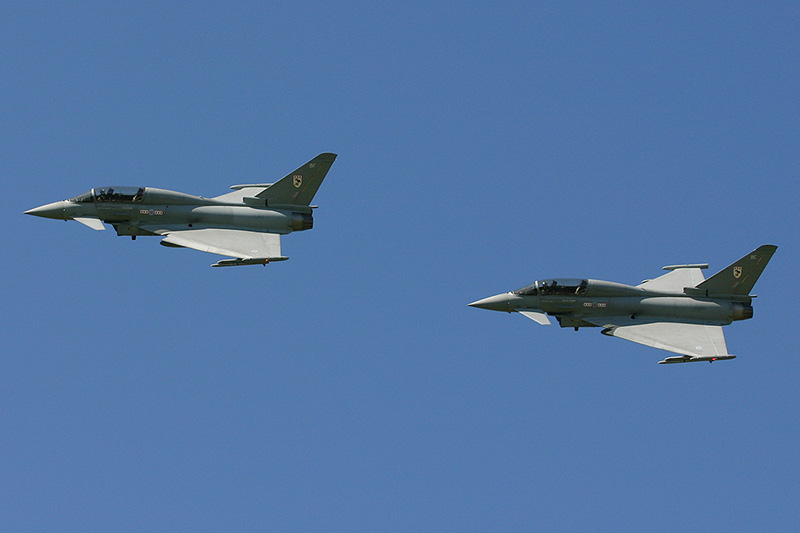 Typhoon T.1s, 29(R) Sqn, RAF