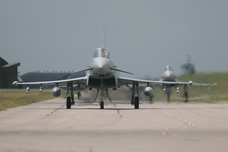 Typhoon F.2s, 3(F) Sqn, RAF