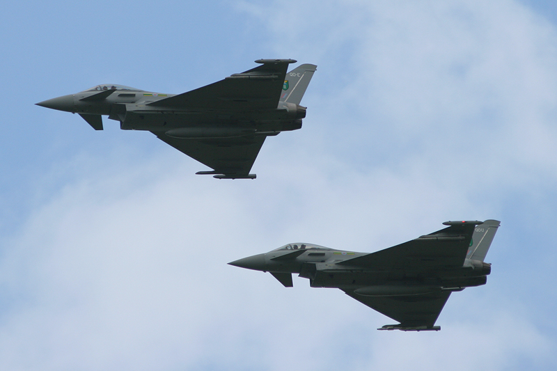 Typhoon F.2s, 3(F) Sqn, RAF