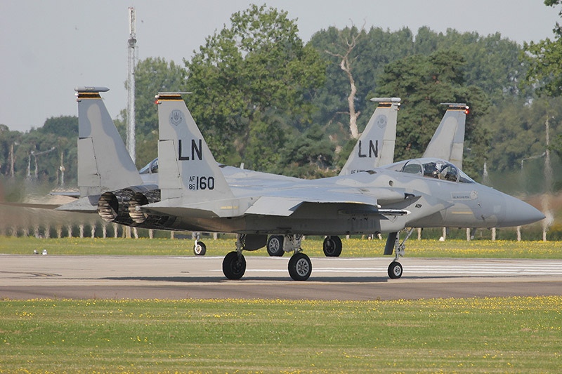 F-15C Eagles, 493rd FS, US Air Force