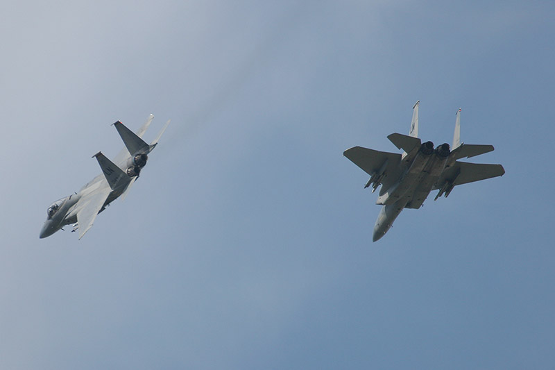 F-15C Eagles, 493rd FS, US Air Force