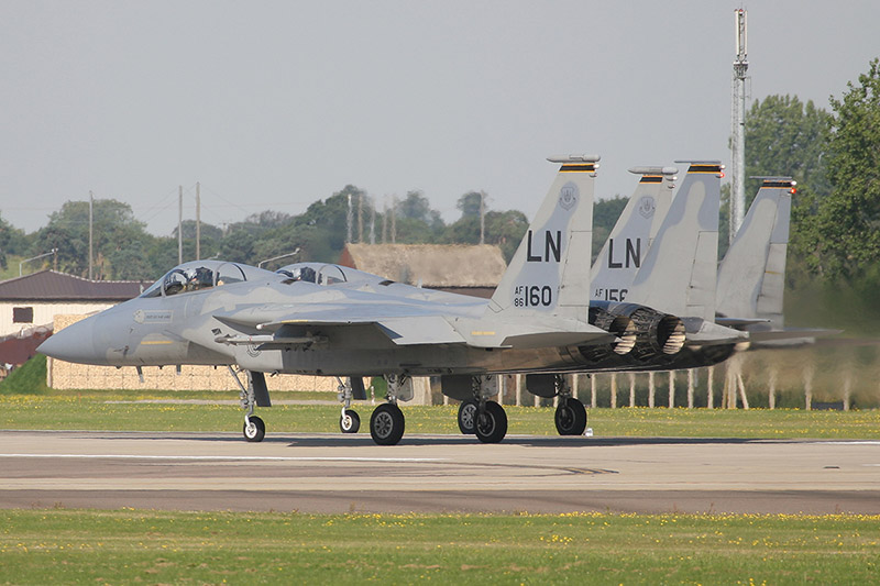 F-15C Eagles, 493rd FS, US Air Force