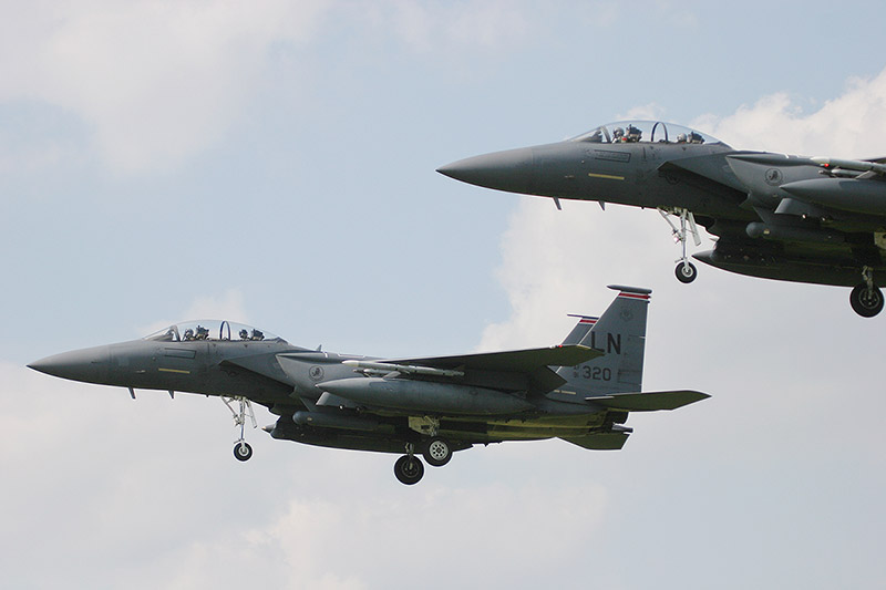 F-15E Strike Eagles, 494th FS, US Air Force