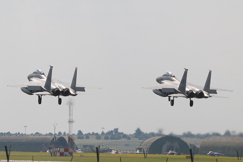 F-15E Strike Eagles, 494th FS, US Air Force