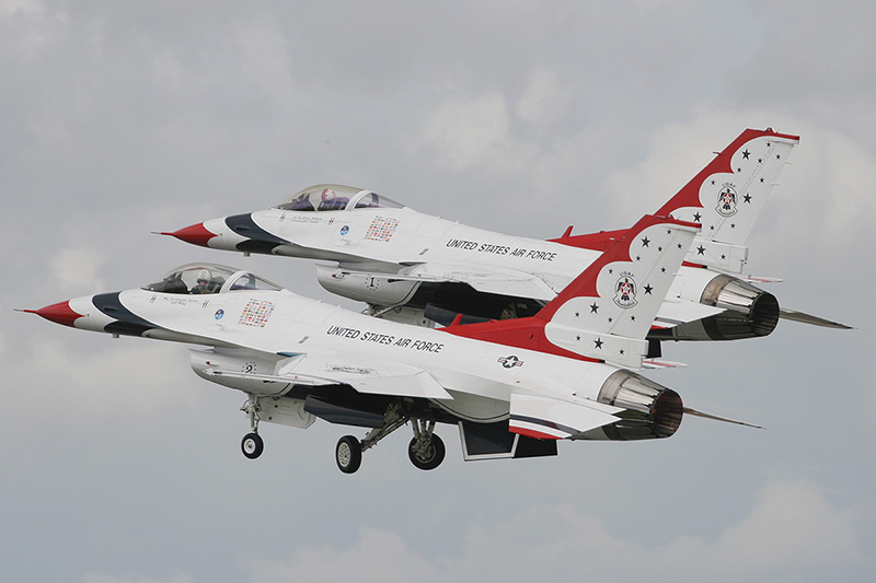 F-16C Fighting Falcons, The Thunderbirds, USAF