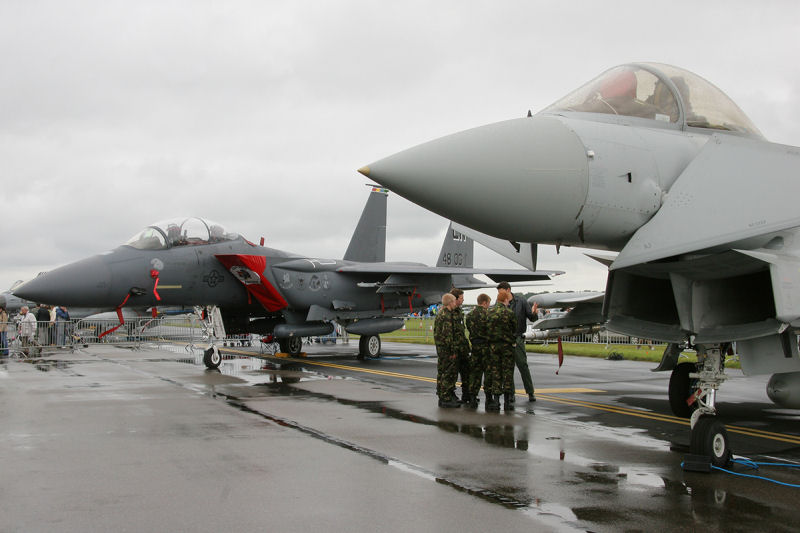 Typhoon F.2, 3(F) Sqn, RAF<BR>F-15E Strike Eagle, 494th FS, USAF