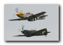 P-51D Mustang <i>Ferocious Frankie</i>, OFMC<br>Spifire LF.IXB, OFMC