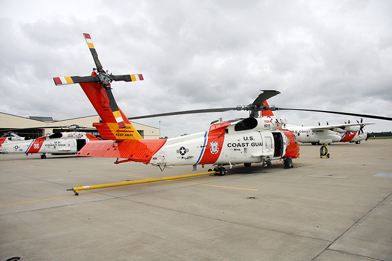 MH-60J Jayhawks, USCG<br>HC-130J Hercules, USCG