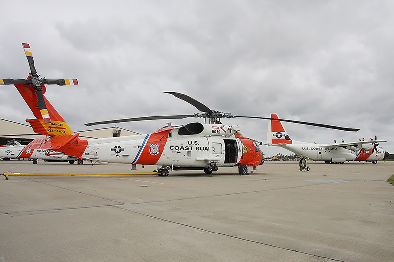 MH-60J Jayhawk, USCG<br>HC-130J Hercules, USCG