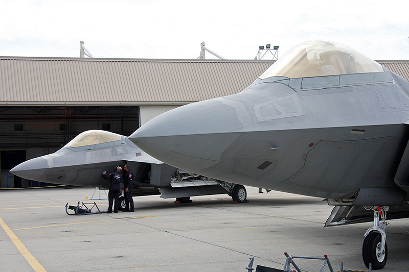 F-22A Raptors, 27th & 94th FS, USAF