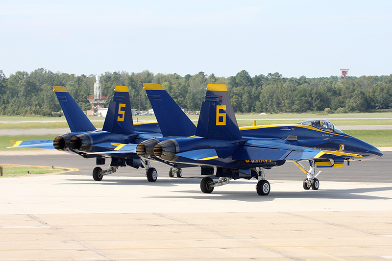 F/A-18A Hornets, <i>The Blue Angels</i>, USN