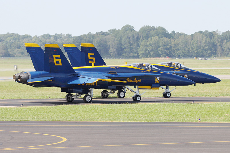 F/A-18A Hornets, <i>The Blue Angels</i>, USN