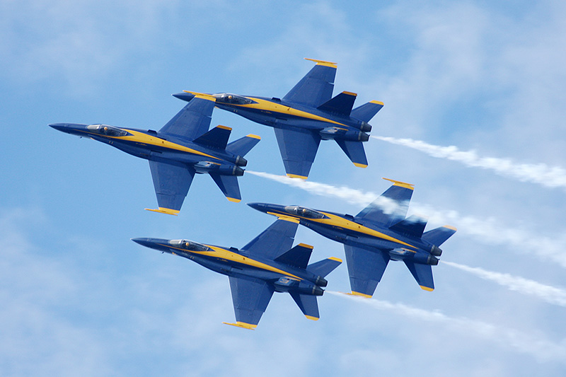 F/A-18A Hornets, <i>The Blue Angels</i>, USN