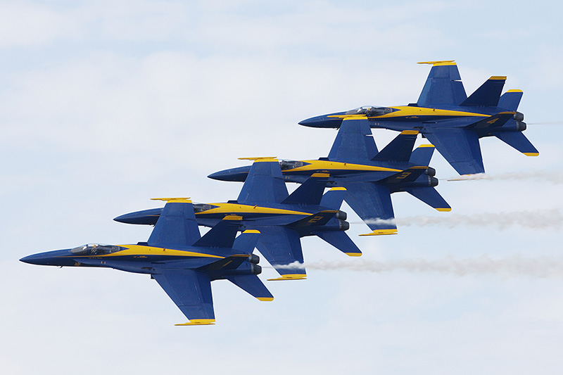 F/A-18A Hornets, <i>The Blue Angels</i>, USN