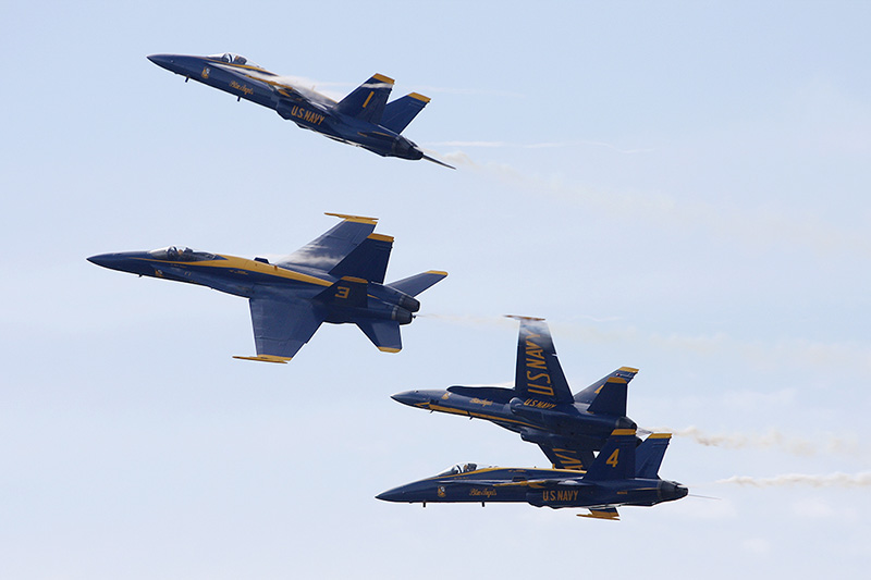 F/A-18A Hornets, <i>The Blue Angels</i>, USN