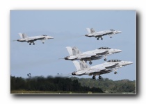 F/A-18F Super Hornets, VFA-11 <i>Red Rippers</i>, USN<br>F/A-18E Super Hornets, VFA-136 <i>Knighthawks</i>, USN