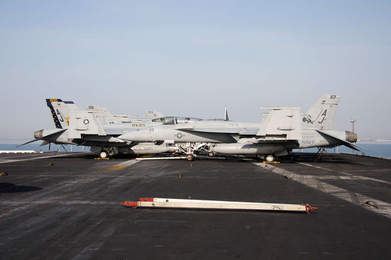 F/A-18E Super Hornet, VFA-31 <i>Tomcatters</i>, USN<br>F/A-18F Super Hornet, VFA-213 <i>Black Lions</i>, USN