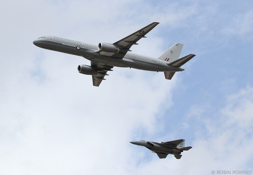 757-2K2 - NZ7572/72 - 40 Sqn - Royal New Zealand Air Force + F-15C Eagle - 86-0175/LN - 493FS Grim Reapers / 48FW Liberty Wing - United States Air Force